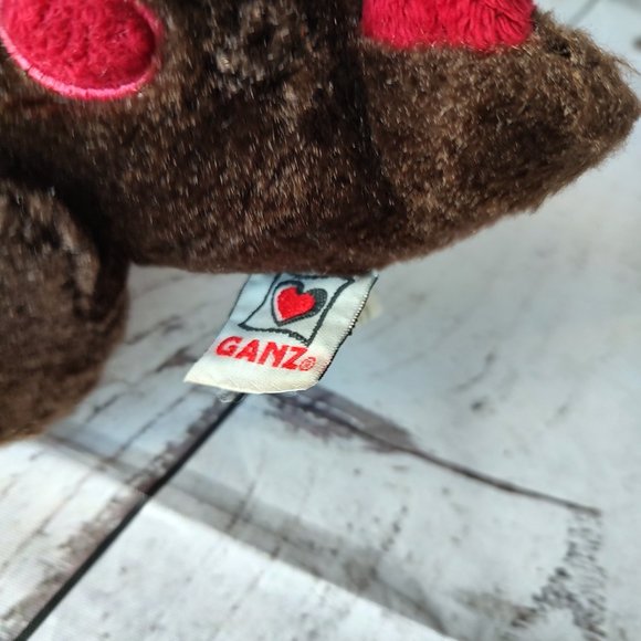 Webkinz Cocoa Dinosaur Brown Red Pink Ganz Plush 9" Toy Lovey No Code valentine - Picture 5 of 8